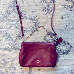 Gorgeous burgundy red Coach Crossbody